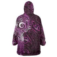 Matariki New Zealand Maori Koru Art Tattoo Wearable Blanket Hoodie New Year Galaxy Pink Sky Style LT03 - Polynesian Pride