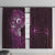Matariki New Zealand Maori Koru Art Tattoo Window Curtain New Year Galaxy Pink Sky Style