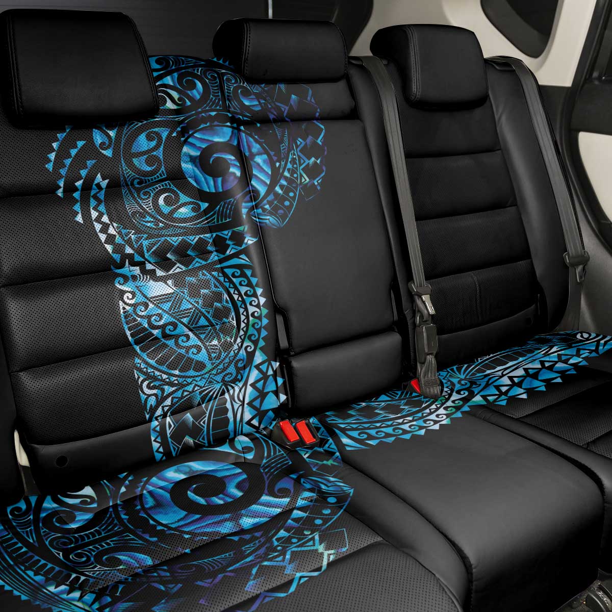New Zealand Maori Koru Art Traditional Tattoo Back Car Seat Cover Paua Shell LT03 - Polynesian Pride