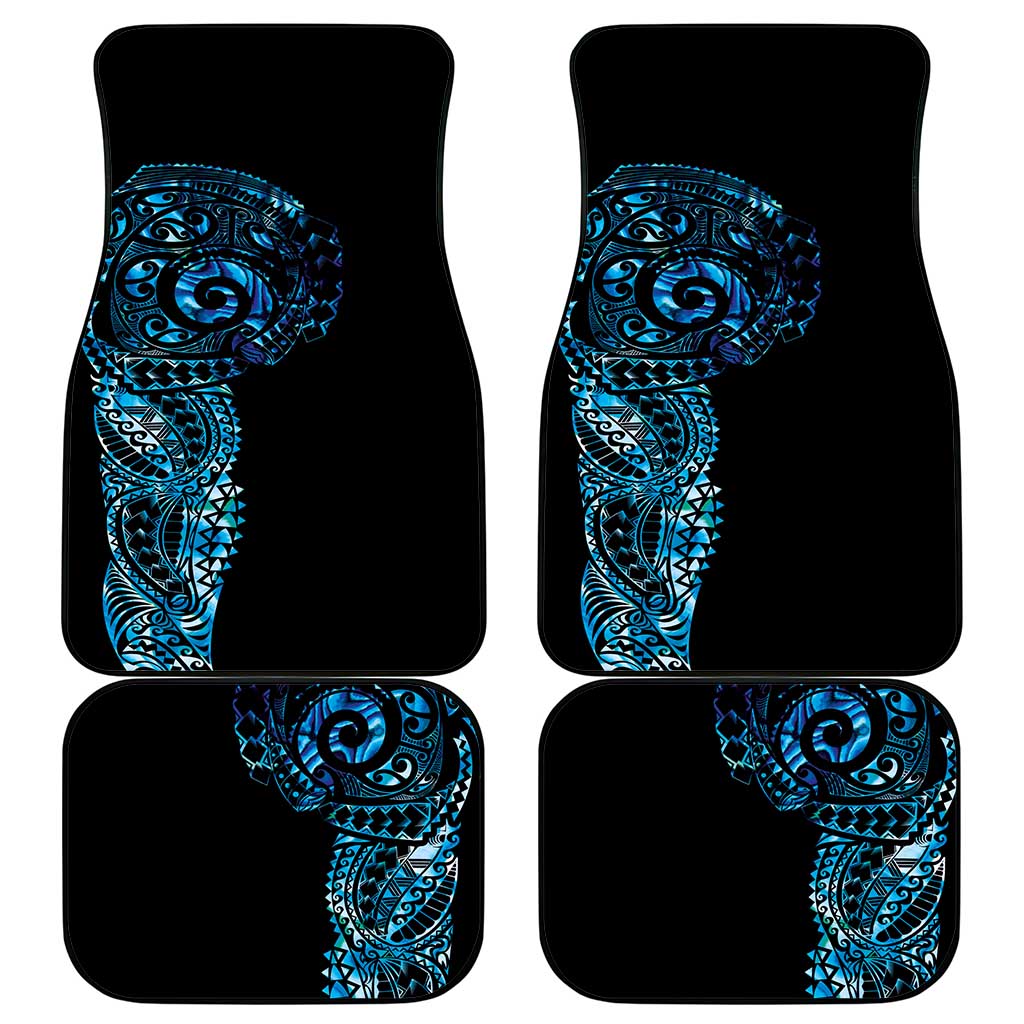 New Zealand Maori Koru Art Traditional Tattoo Car Mats Paua Shell LT03 - Polynesian Pride