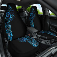 New Zealand Maori Koru Art Traditional Tattoo Car Seat Cover Paua Shell LT03 One Size Black - Polynesian Pride
