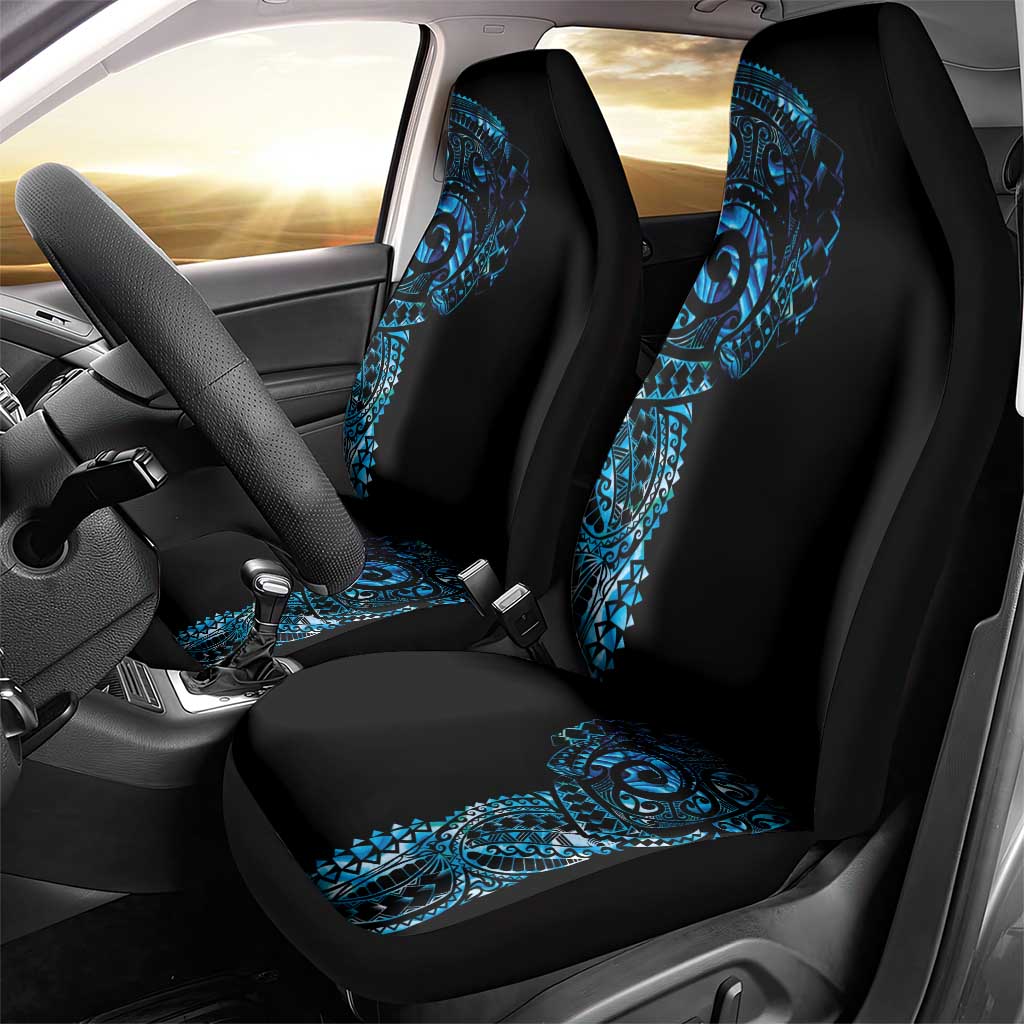 New Zealand Maori Koru Art Traditional Tattoo Car Seat Cover Paua Shell LT03 - Polynesian Pride