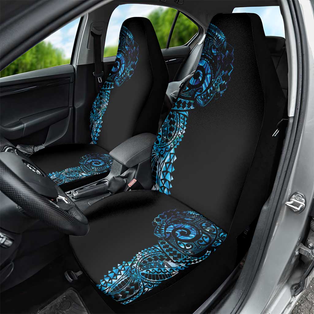 New Zealand Maori Koru Art Traditional Tattoo Car Seat Cover Paua Shell LT03 - Polynesian Pride