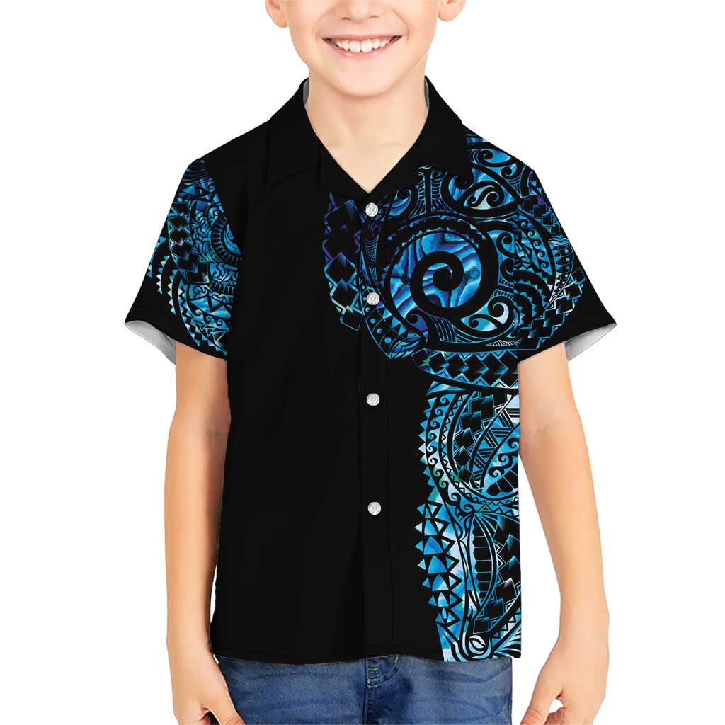 New Zealand Maori Koru Art Traditional Tattoo Hawaiian Shirt Paua Shell LT03 - Polynesian Pride