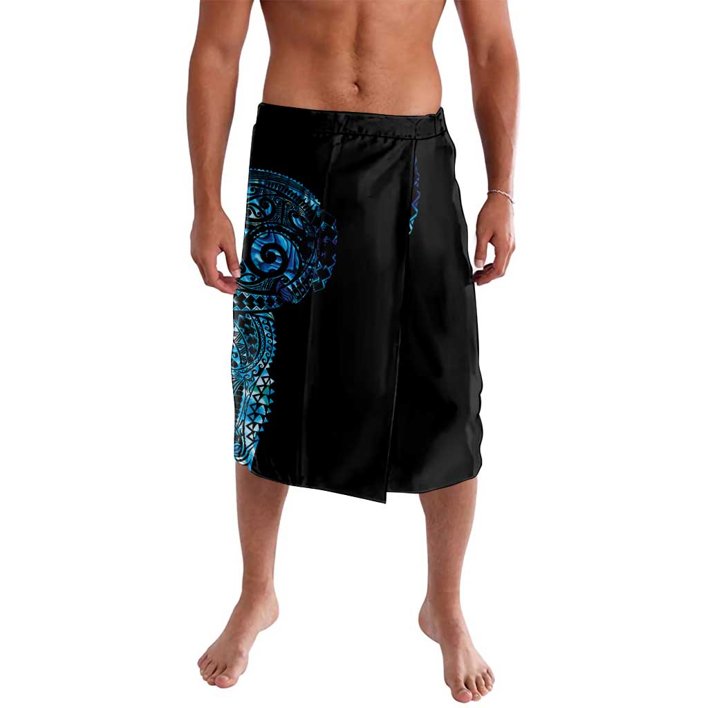 New Zealand Maori Koru Art Traditional Tattoo Lavalava Paua Shell LT03 Black - Polynesian Pride