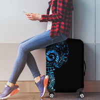 New Zealand Maori Koru Art Traditional Tattoo Luggage Cover Paua Shell LT03 - Polynesian Pride