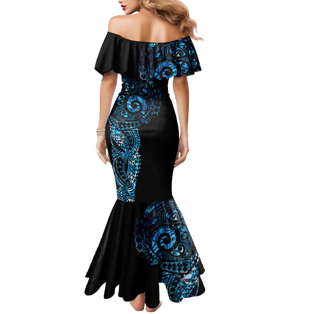 New Zealand Maori Koru Art Traditional Tattoo Mermaid Dress Paua Shell LT03 - Polynesian Pride