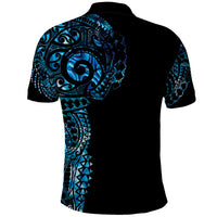 New Zealand Maori Koru Art Traditional Tattoo Polo Shirt Paua Shell LT03 - Polynesian Pride