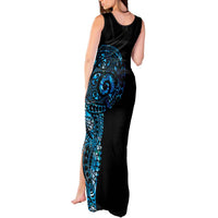 New Zealand Maori Koru Art Traditional Tattoo Tank Maxi Dress Paua Shell LT03 - Polynesian Pride