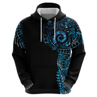 New Zealand Maori Koru Art Traditional Tattoo Zip Hoodie Paua Shell LT03 - Polynesian Pride