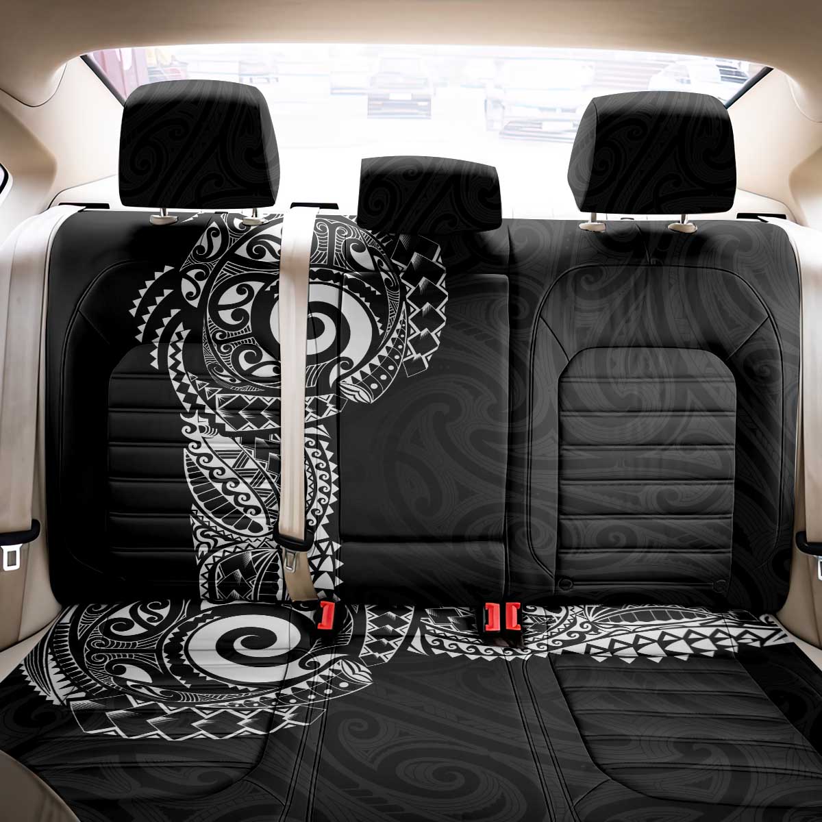 New Zealand Maori Koru Art Traditional Tattoo Back Car Seat Cover Simple Style LT03 - Polynesian Pride