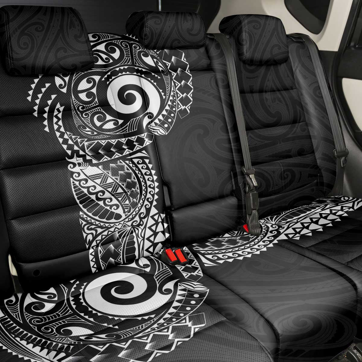 New Zealand Maori Koru Art Traditional Tattoo Back Car Seat Cover Simple Style LT03 - Polynesian Pride
