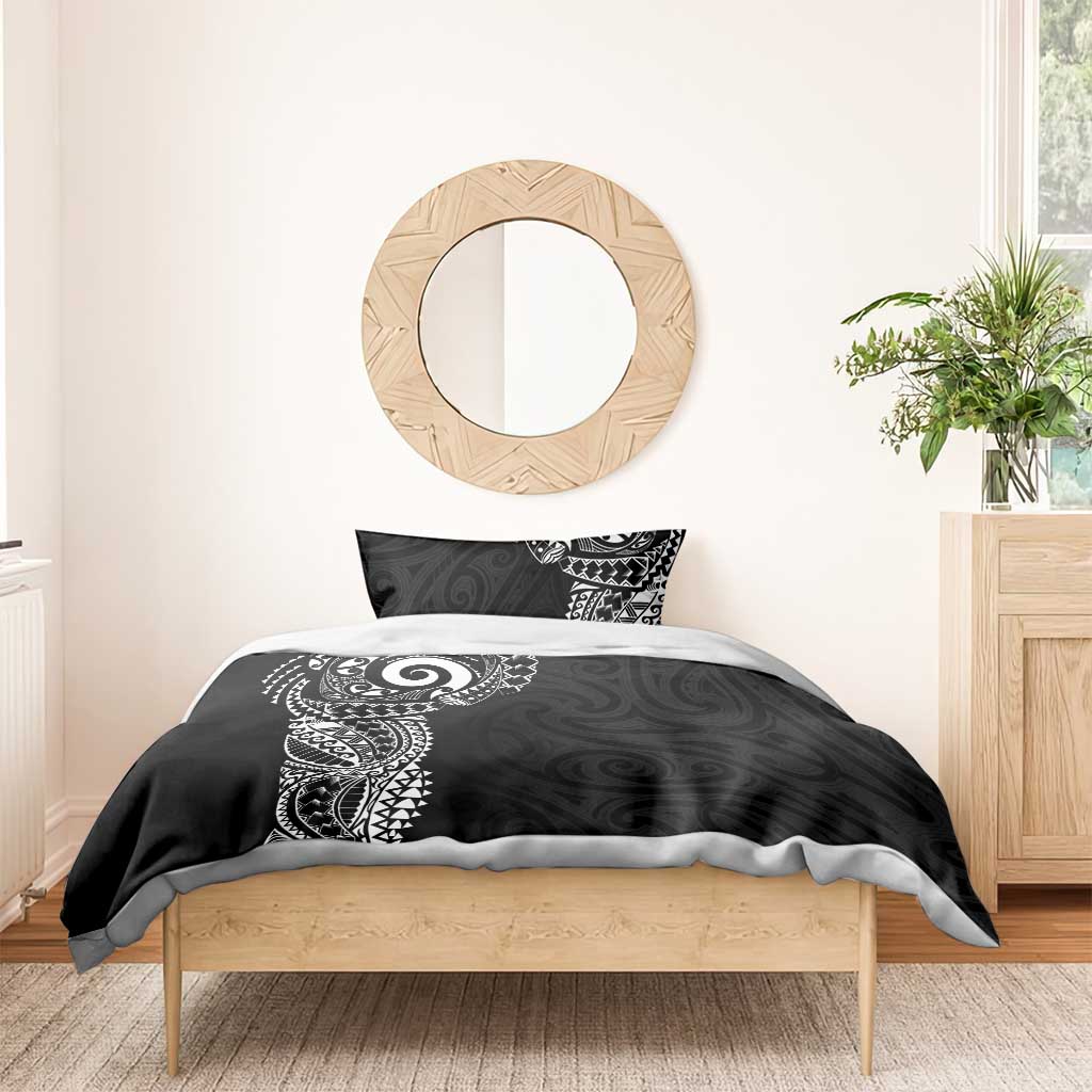 New Zealand Maori Koru Art Traditional Tattoo Bedding Set Simple Style