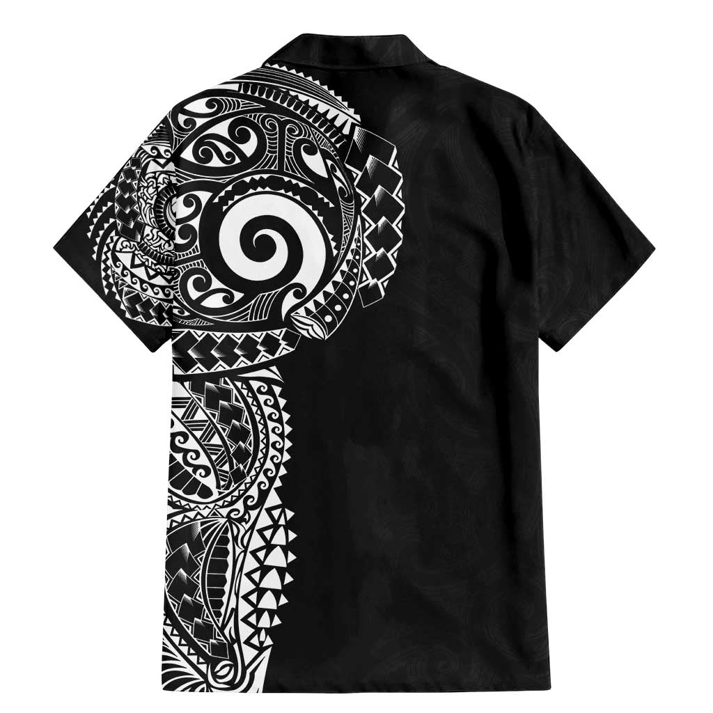 New Zealand Maori Koru Art Traditional Tattoo Family Matching Mermaid Dress and Hawaiian Shirt Simple Style LT03 - Polynesian Pride