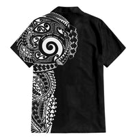 New Zealand Maori Koru Art Traditional Tattoo Family Matching Mermaid Dress and Hawaiian Shirt Simple Style LT03 - Polynesian Pride