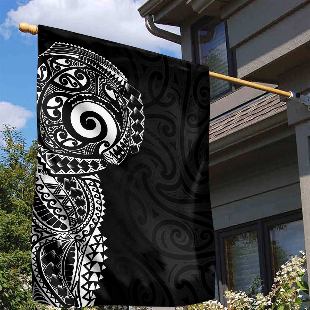 New Zealand Maori Koru Art Traditional Tattoo Garden Flag Simple Style LT03 - Polynesian Pride