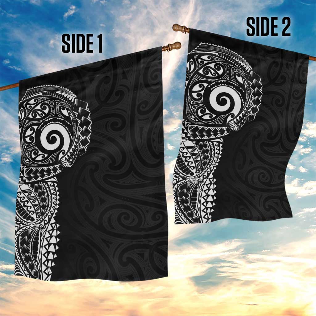 New Zealand Maori Koru Art Traditional Tattoo Garden Flag Simple Style LT03 - Polynesian Pride