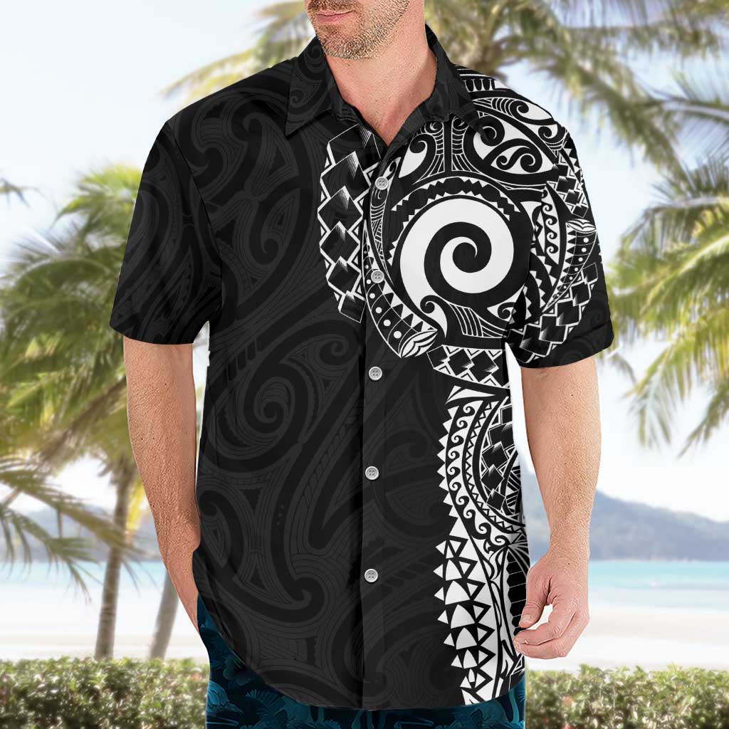 New Zealand Maori Koru Art Traditional Tattoo Hawaiian Shirt Simple Style LT03 - Polynesian Pride