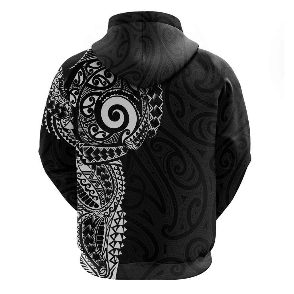 New Zealand Maori Koru Art Traditional Tattoo Hoodie Simple Style LT03 - Polynesian Pride