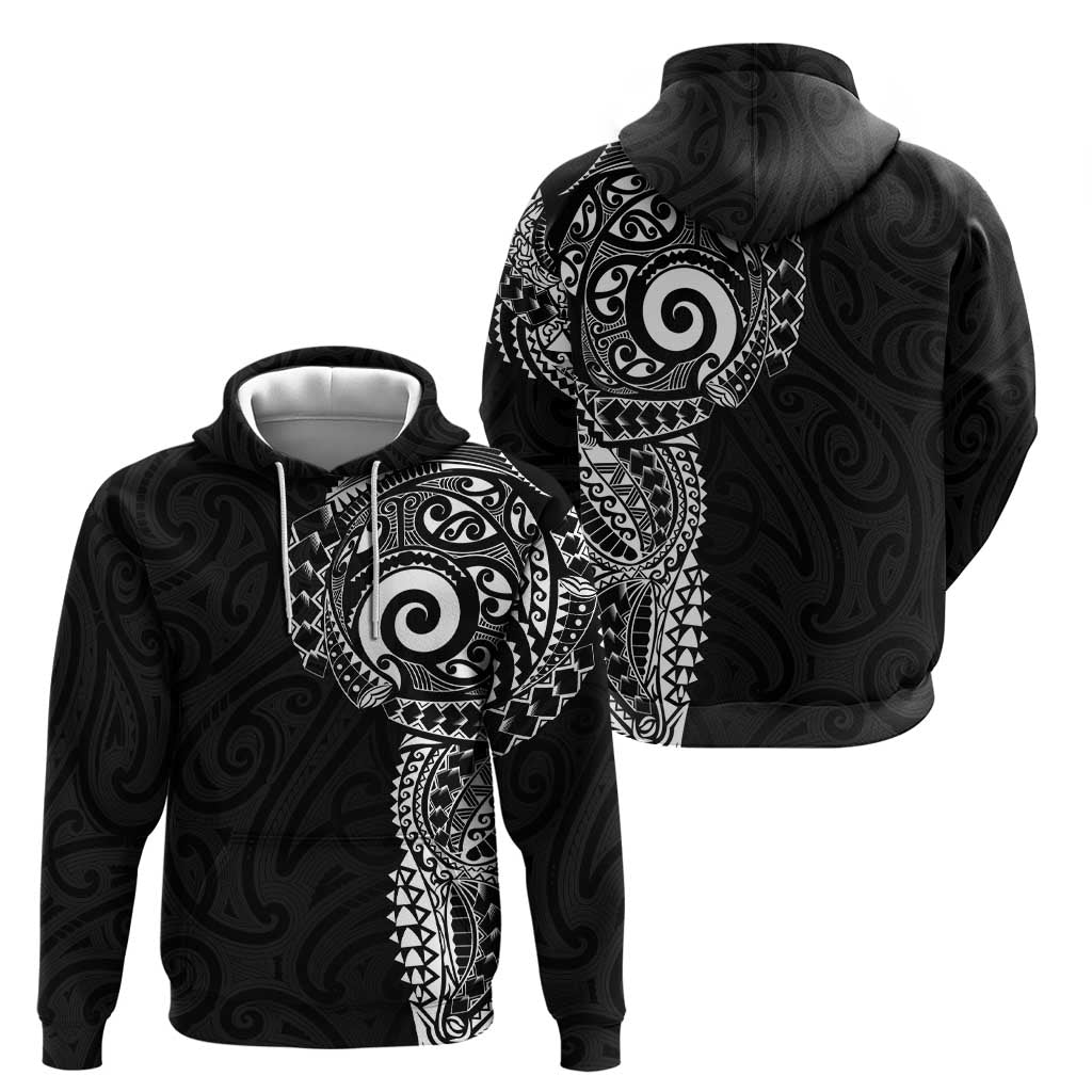 New Zealand Maori Koru Art Traditional Tattoo Hoodie Simple Style LT03 - Polynesian Pride