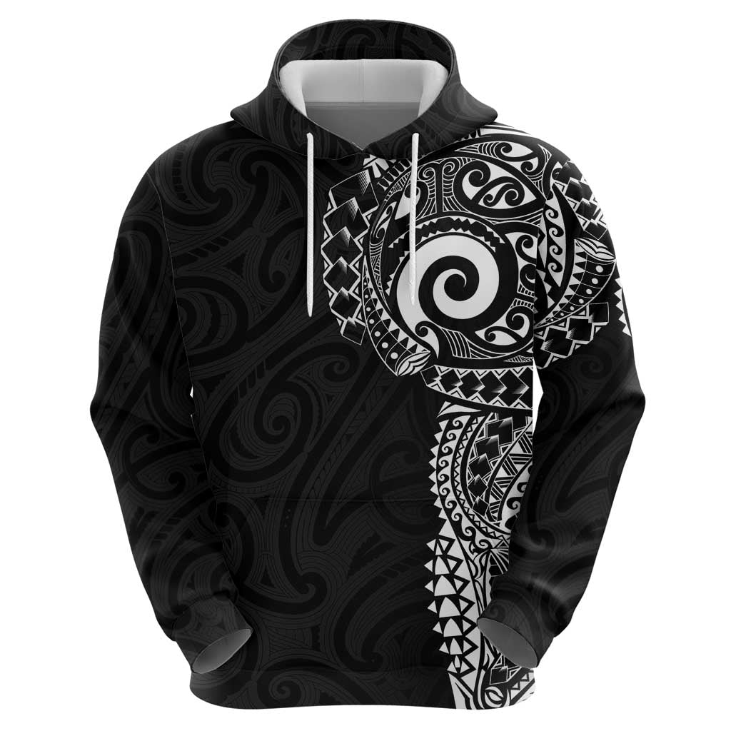 New Zealand Maori Koru Art Traditional Tattoo Hoodie Simple Style LT03 - Polynesian Pride