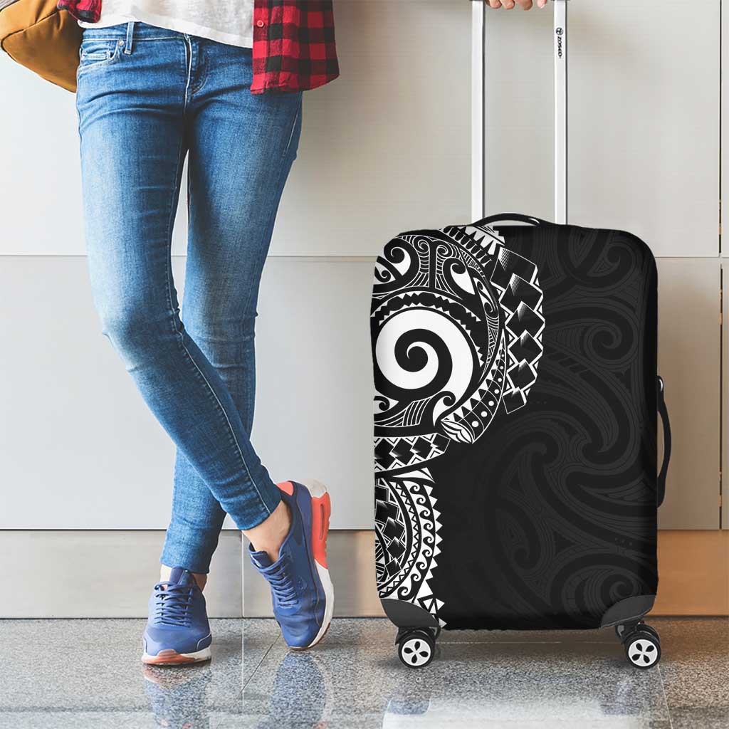 New Zealand Maori Koru Art Traditional Tattoo Luggage Cover Simple Style LT03 - Polynesian Pride
