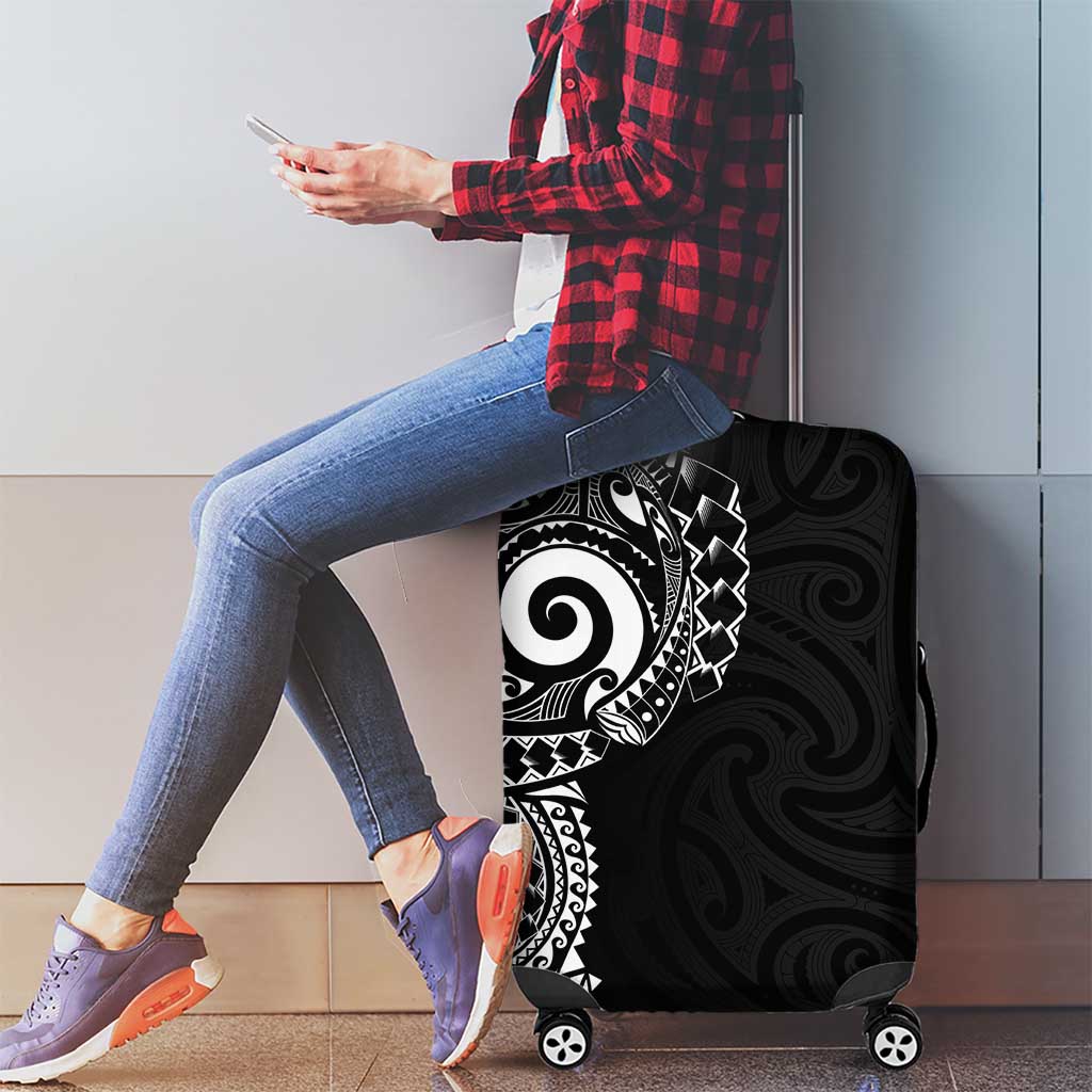 New Zealand Maori Koru Art Traditional Tattoo Luggage Cover Simple Style LT03 - Polynesian Pride