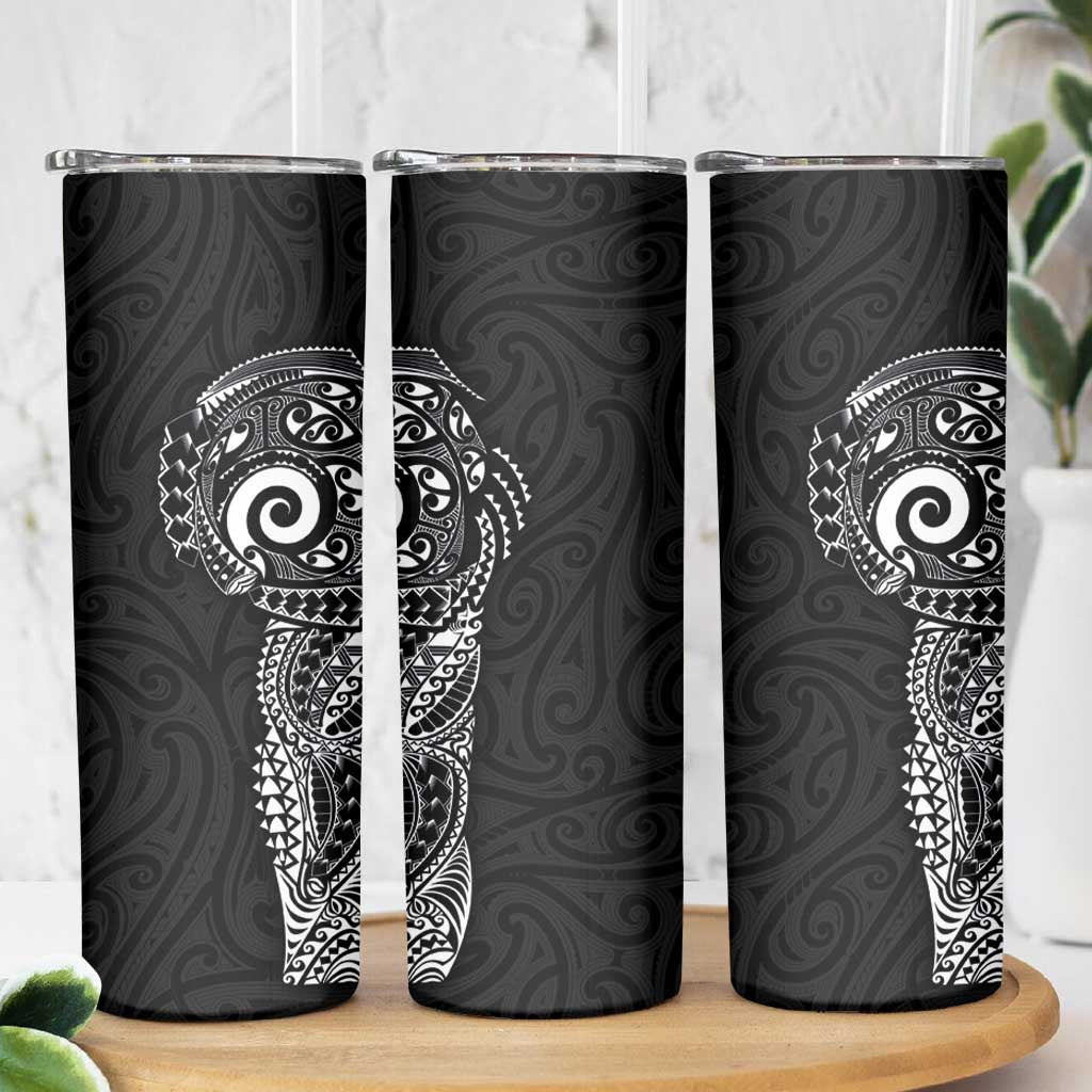 New Zealand Maori Koru Art Traditional Tattoo Skinny Tumbler Simple Style LT03 - Polynesian Pride