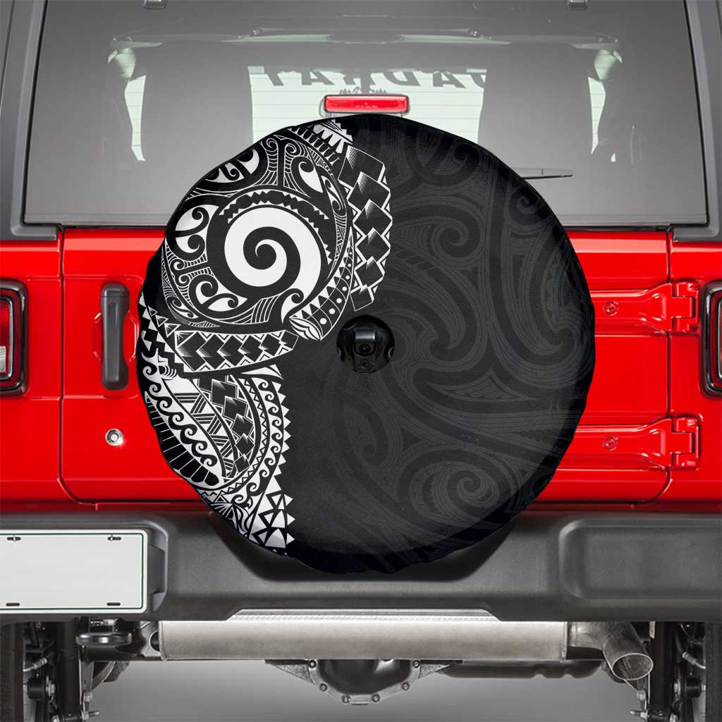 New Zealand Maori Koru Art Traditional Tattoo Spare Tire Cover Simple Style LT03 - Polynesian Pride