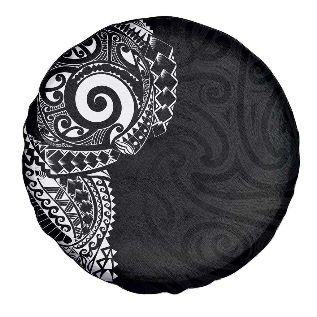 New Zealand Maori Koru Art Traditional Tattoo Spare Tire Cover Simple Style LT03 - Polynesian Pride