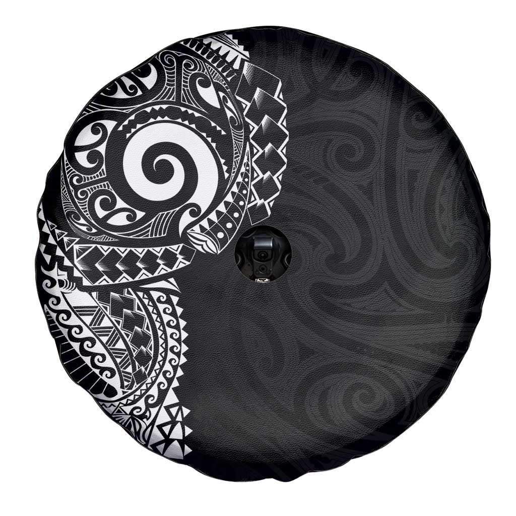 New Zealand Maori Koru Art Traditional Tattoo Spare Tire Cover Simple Style LT03 - Polynesian Pride