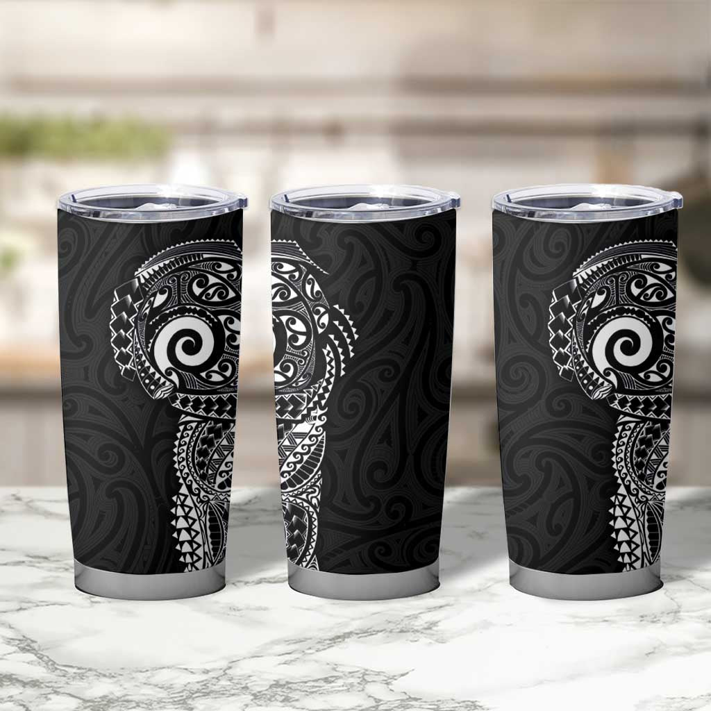 New Zealand Maori Koru Art Traditional Tattoo Tumbler Cup Simple Style LT03 - Polynesian Pride
