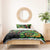 New Zealand Koru Plants and Pohutukawa Bedding Set Maori Tattoo Pattern