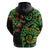 New Zealand Koru Plants and Pohutukawa Hoodie Maori Tattoo Pattern