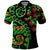 New Zealand Koru Plants and Pohutukawa Polo Shirt Maori Tattoo Pattern
