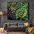 New Zealand Koru Plants and Pohutukawa Tapestry Maori Tattoo Pattern