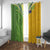 Cook Islands Language Week Window Curtain Tatau Pattern and Rarotongan Alphabet - Polynesian Pride