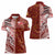 Tonga Language Week Women Polo Shirt Ngatu Pattern and Tongan Alphabet - Polynesian Pride