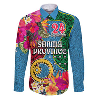 Personalised Sanma Day Family Matching Tank Maxi Dress and Hawaiian Shirt Proud To Be A Ni-Van Beauty Pacific Flower LT03 - Polynesian Pride