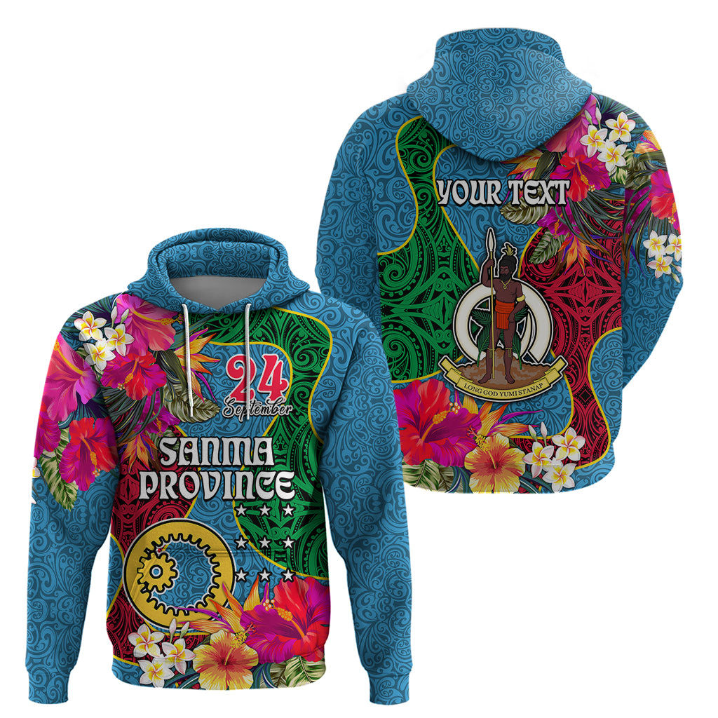 Personalised Sanma Day Hoodie Proud To Be A Ni-Van Beauty Pacific Flower LT03 - Polynesian Pride