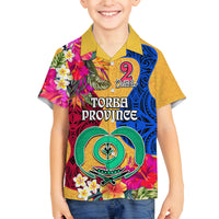 Personalised Torba Day Kid Hawaiian Shirt Proud To Be A Ni-Van Beauty Pacific Flower LT03 - Polynesian Pride