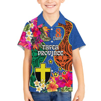 Personalised Tafea Day Kid Hawaiian Shirt Proud To Be A Ni-Van Beauty Pacific Flower LT03 - Polynesian Pride