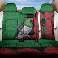 New Zealand Kereru And Pohutukawa Back Car Seat Cover Maori Tribal Tattoo LT03 One Size Black - Polynesian Pride