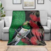 New Zealand Kereru And Pohutukawa Blanket Maori Tribal Tattoo LT03 - Polynesian Pride