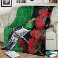 New Zealand Kereru And Pohutukawa Blanket Maori Tribal Tattoo LT03 - Polynesian Pride