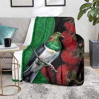New Zealand Kereru And Pohutukawa Blanket Maori Tribal Tattoo LT03 - Polynesian Pride