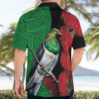 New Zealand Kereru And Pohutukawa Hawaiian Shirt Maori Tribal Tattoo LT03 - Polynesian Pride