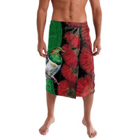 New Zealand Kereru And Pohutukawa Lavalava Maori Tribal Tattoo LT03 Black - Polynesian Pride