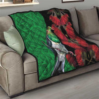 New Zealand Kereru And Pohutukawa Quilt Maori Tribal Tattoo LT03 - Polynesian Pride