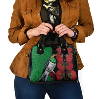 New Zealand Kereru And Pohutukawa Shoulder Handbag Maori Tribal Tattoo LT03 - Polynesian Pride